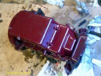 Painted upturned Sump.