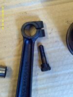 Connecting rod with pinch bolt removed.