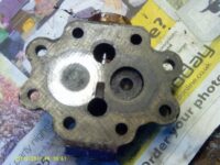 Oil pump end cap.