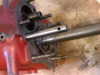 Once 1st motion shaft fitted turn gbox over and slide in lay shaft's shaft Once 1st motion shaft fitted turn gbox over and slide in lay shaft's shaft