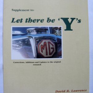 'Let There be ‘Y’s – Supplement One' by David Lawrence.