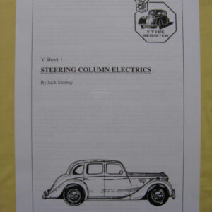 'Y Sheet 1 – Steering Column Electrics' by Jack Murray.
