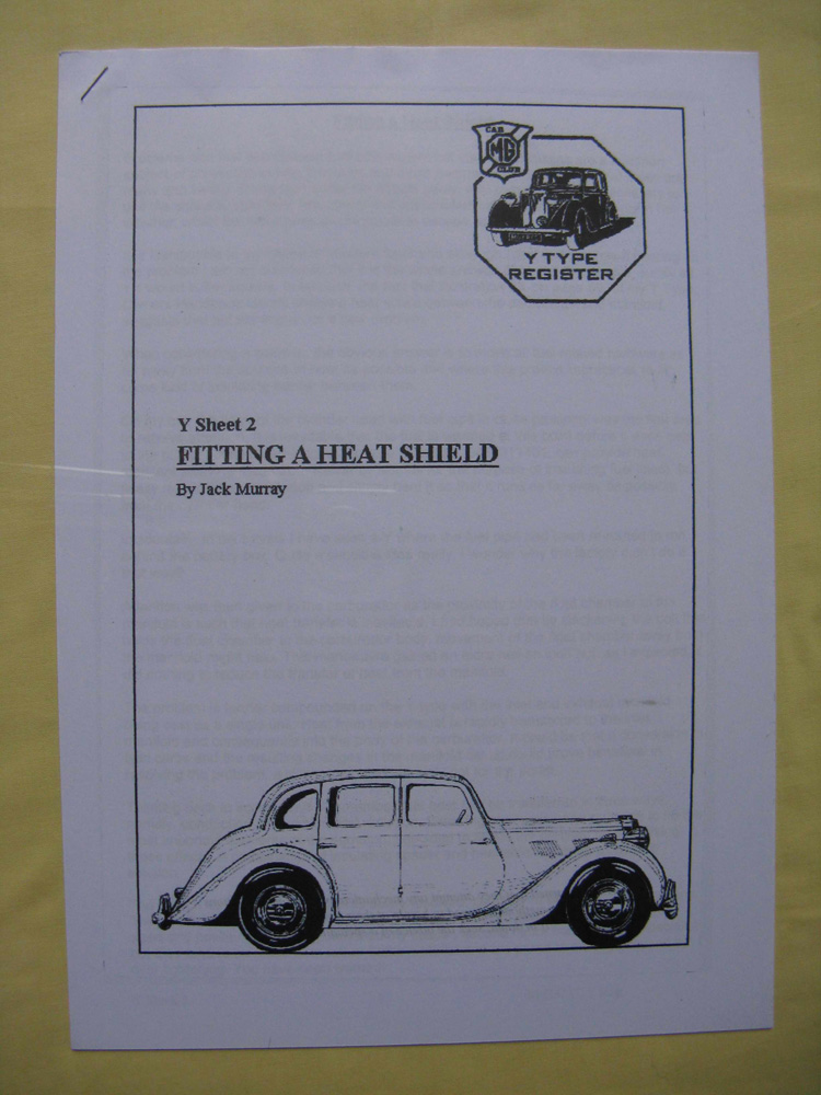 'Y Sheet 2 – Fitting a Heat Shield' by Jack Murray.