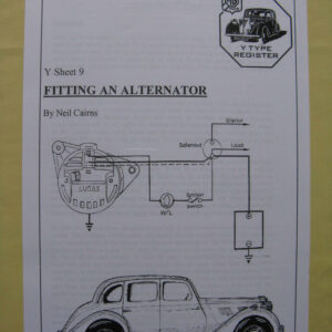 'Y Sheet 9 – Fitting an Alternator' by Neil Cairns.